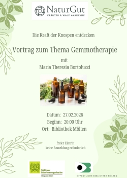 Vortrag zum Thema Gemmotherapie - NaturGut