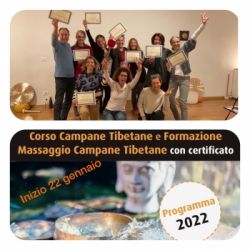 Formazione prof. massaggio campane tibetane con certificato
