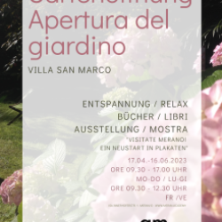 Apertura del giardino di Villa San Marco al pubblico