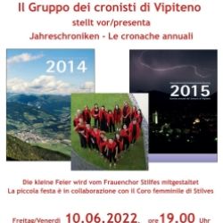 Presentazione delle cronache annuali 2014 e 2015