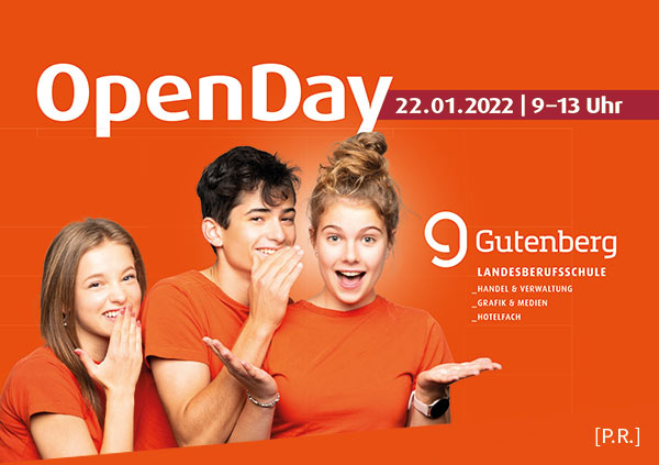 OpenDay: Landesberufsschule Handel und Grafik Johannes Gutenberg